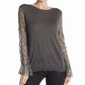 14th & Union | Lace Sleeve light weight sweater